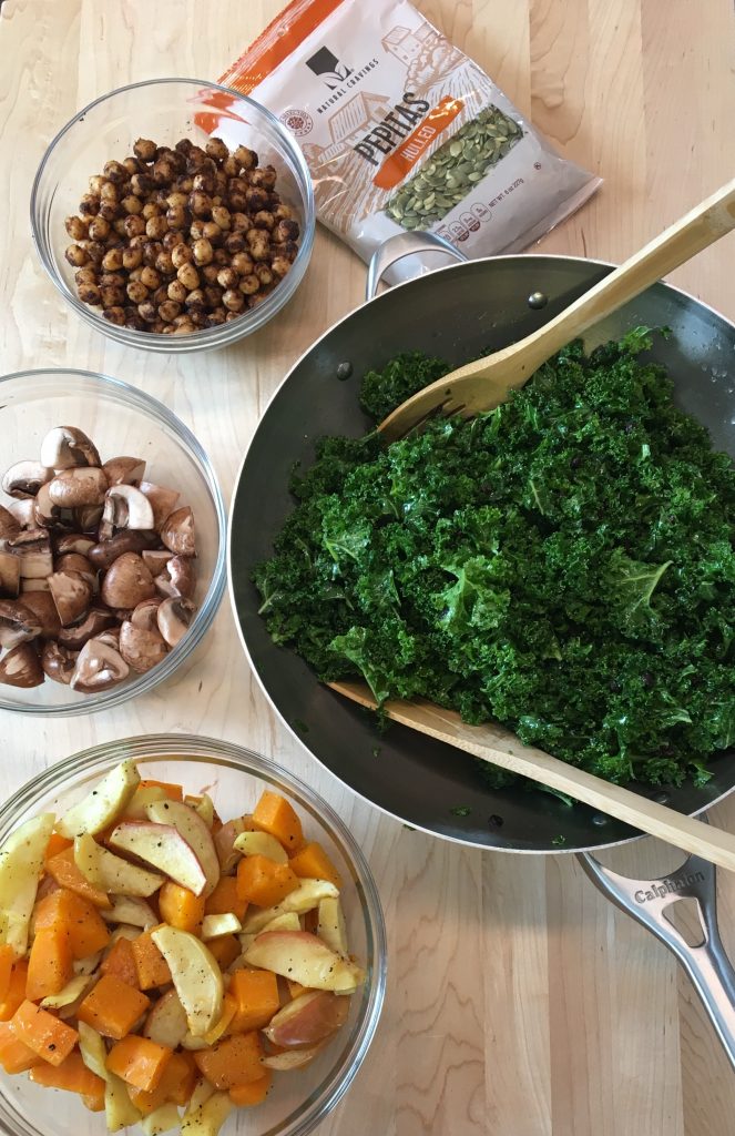 Un repas de légumes en train d'être cuisiné