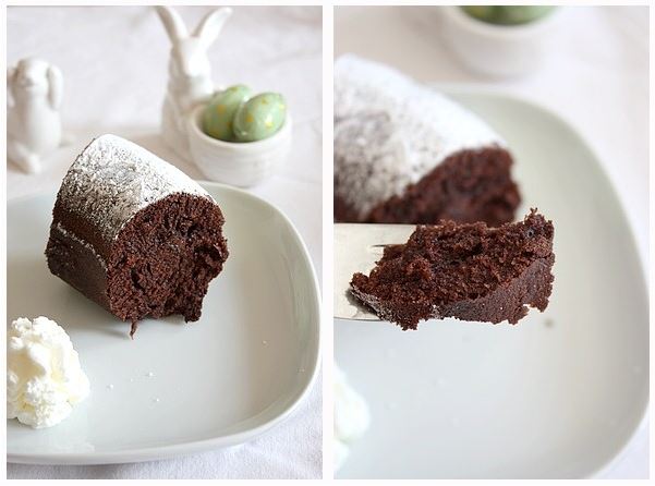 Gâteau au chocolat et au vin rouge